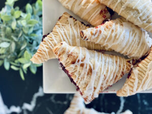 Cherry Puff Pastry Turnover