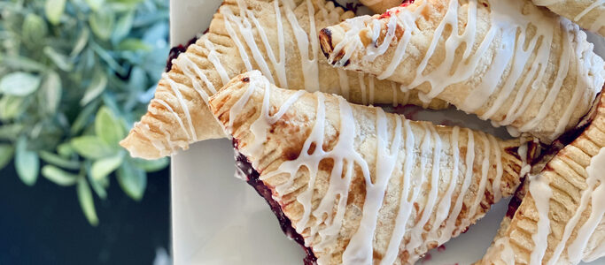 Cherry Puff Pastry Turnover