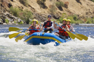 Whitewater rafters 